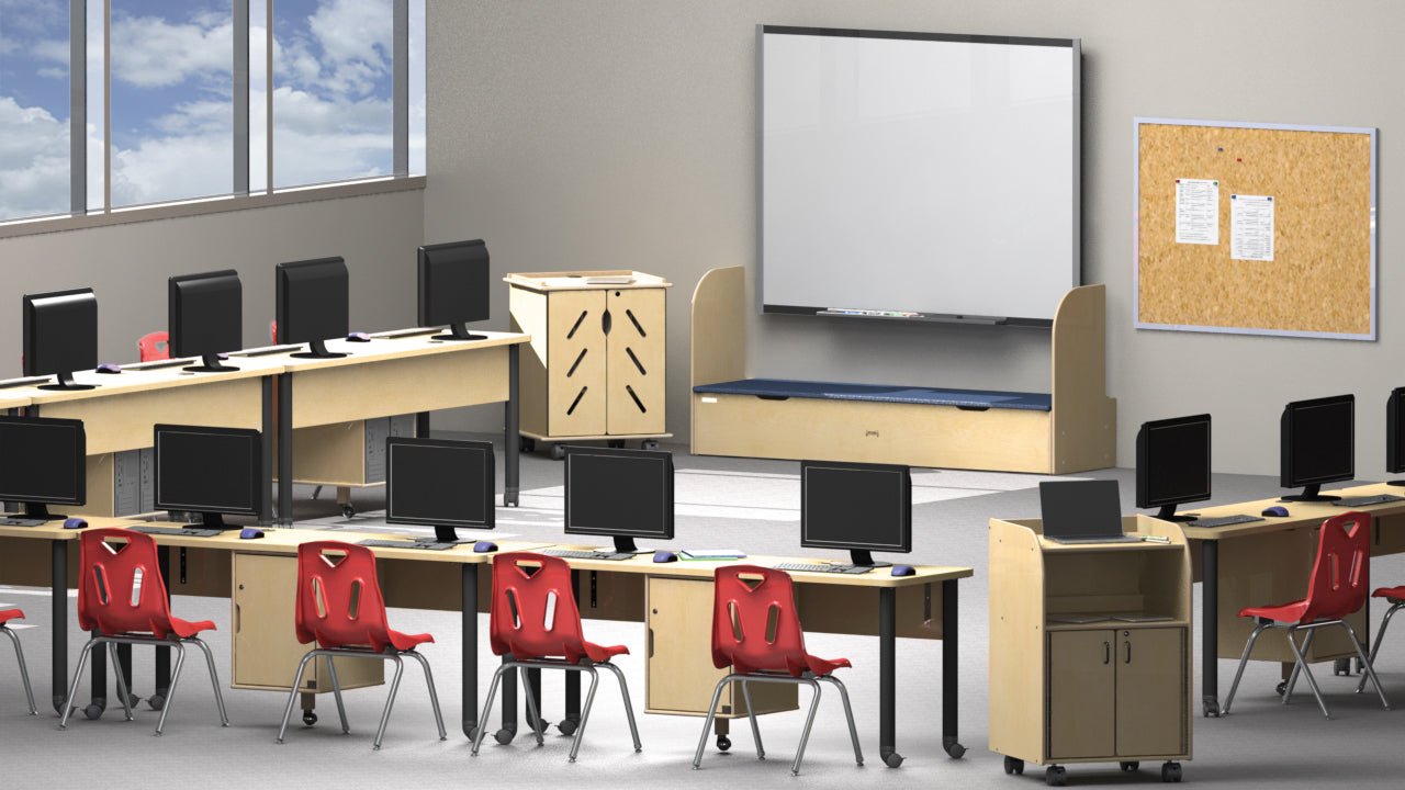 Jonti - Craft Dual Computer Lab Table - SchoolOutlet