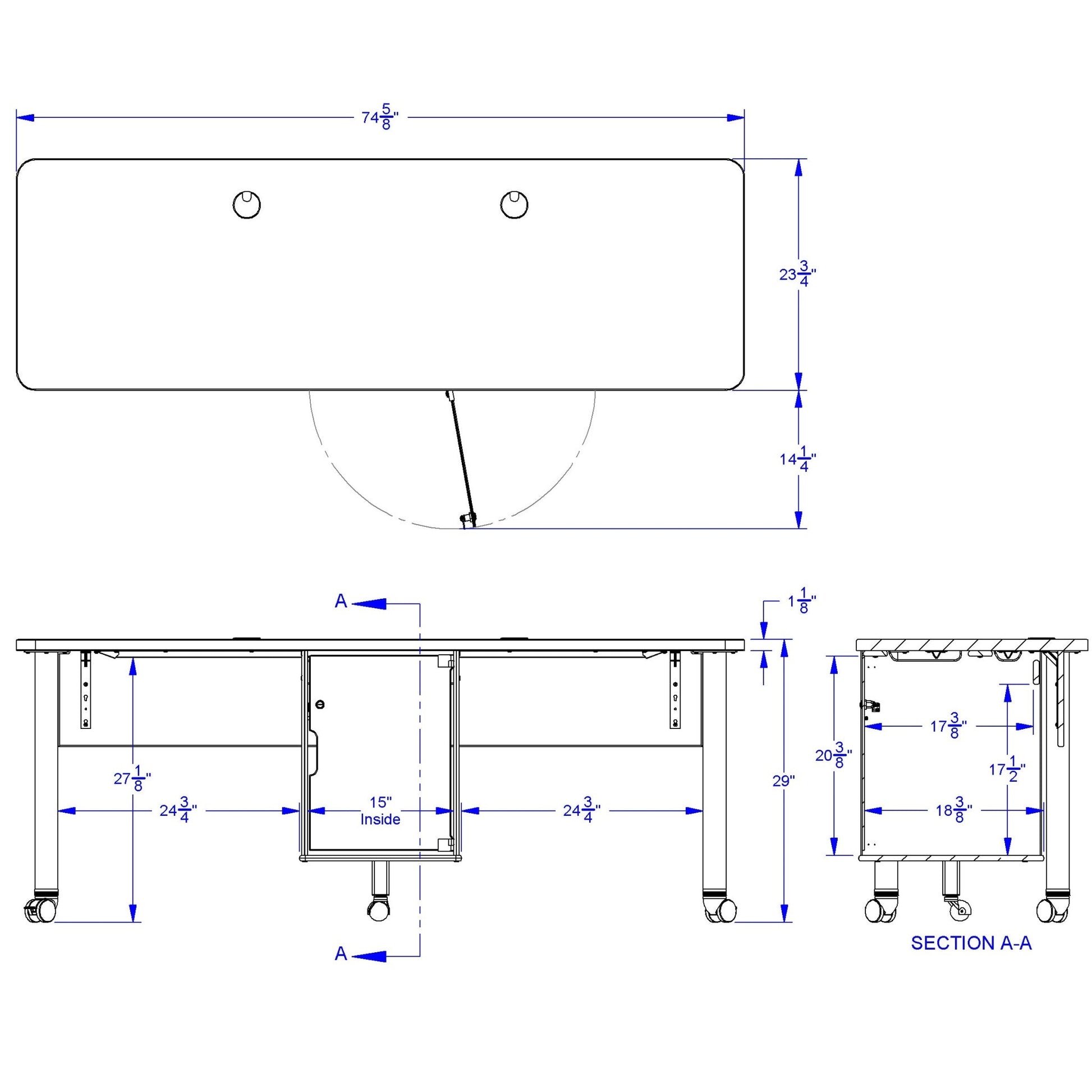 Jonti - Craft Dual Computer Lab Table - SchoolOutlet