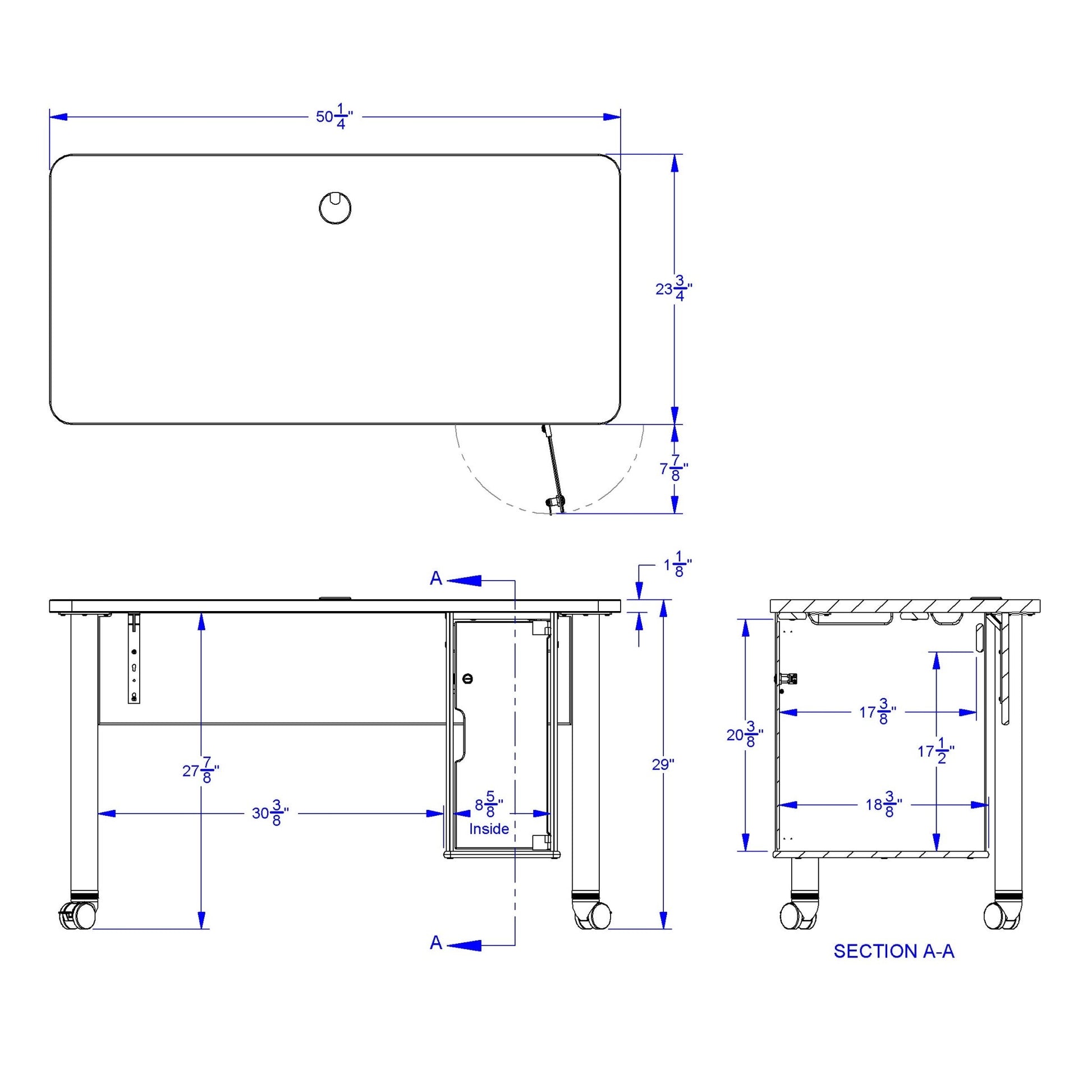 Jonti - Craft Single Computer Lab Table - SchoolOutlet
