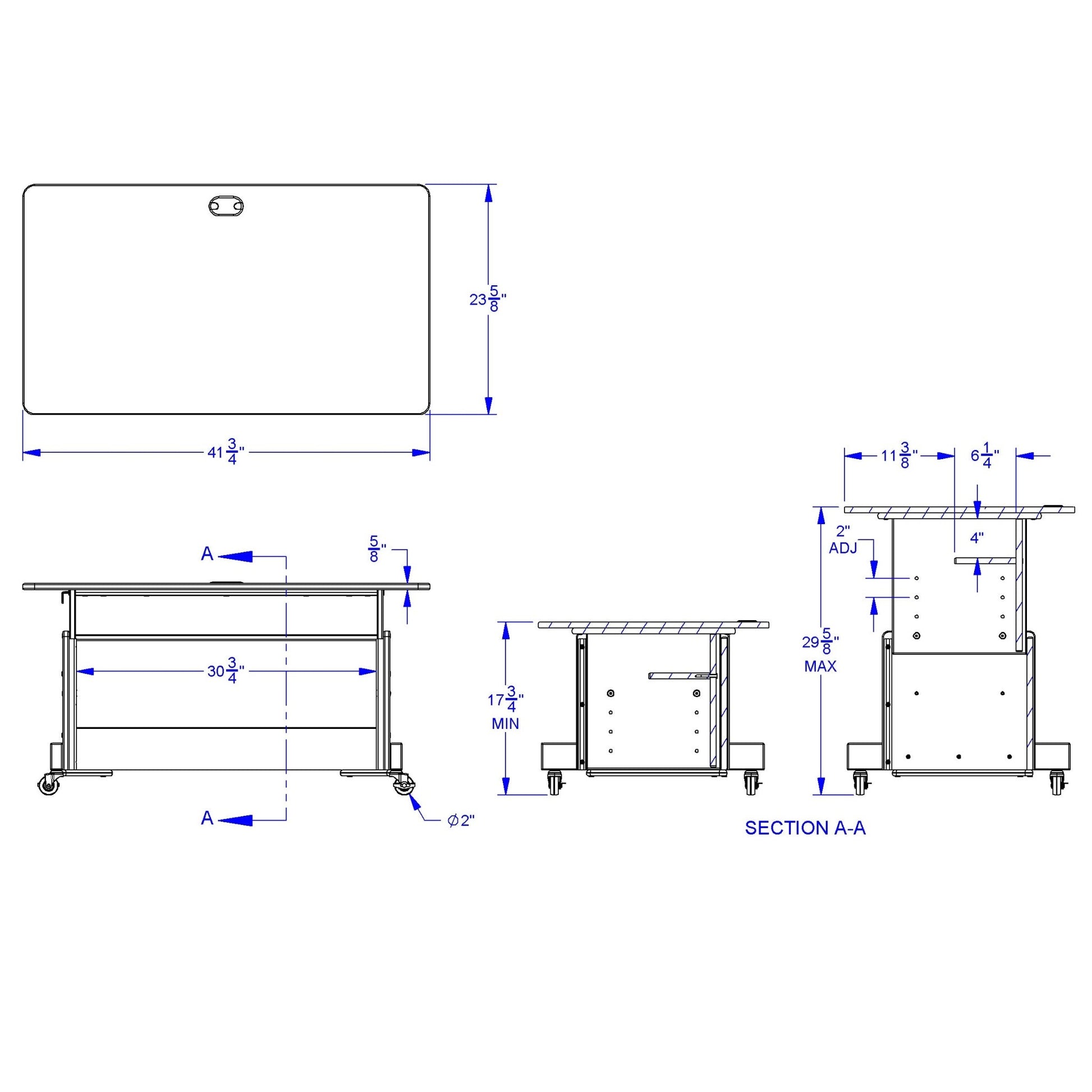 Jonti - Craft Apollo Single Computer Desk - White Top - SchoolOutlet