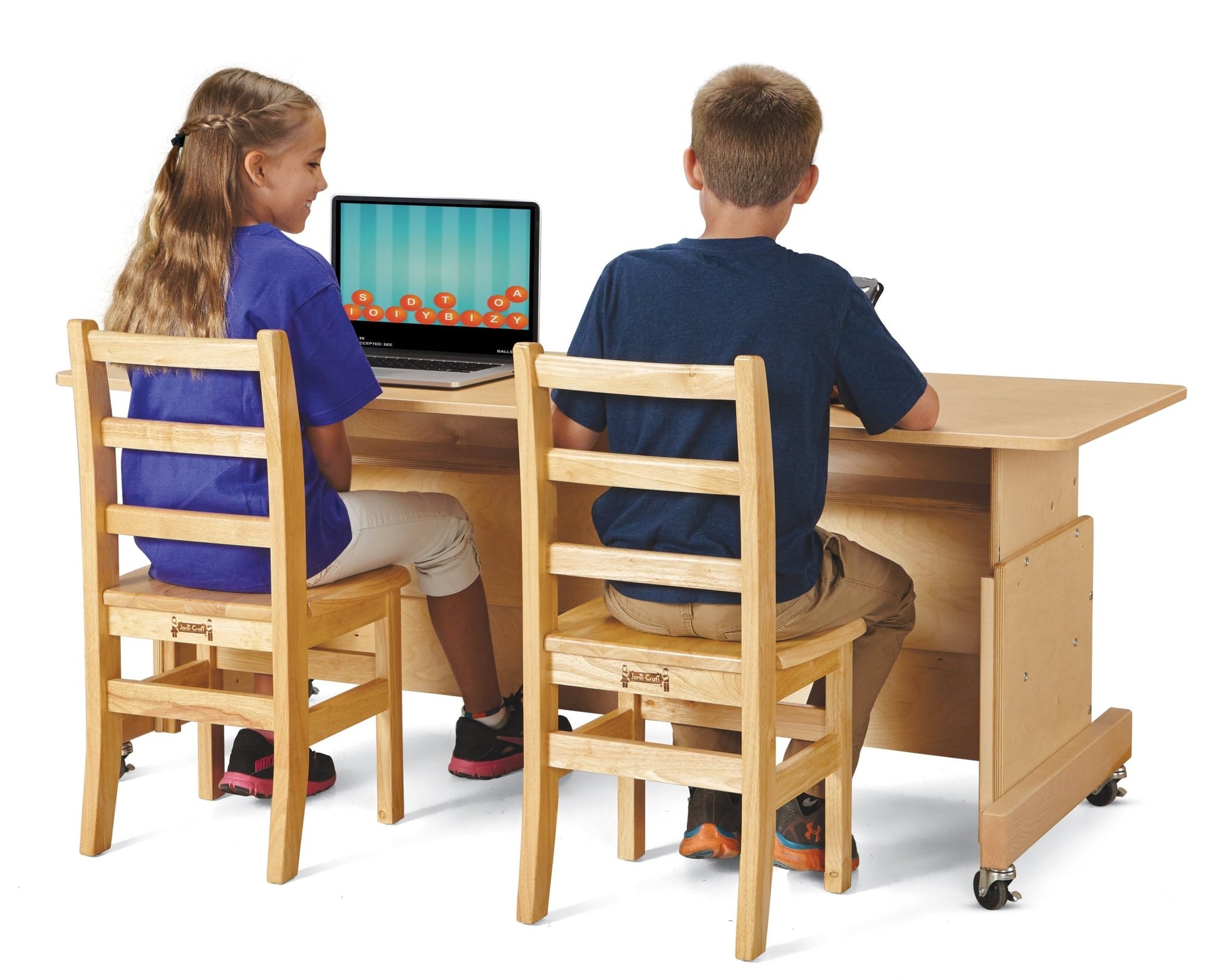 Jonti - Craft Apollo Single Computer Desk - Maple Top - SchoolOutlet