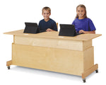 Jonti - Craft Apollo Double Computer Desk - White Top - SchoolOutlet