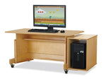 Jonti - Craft Apollo Double Computer Desk - White Top - SchoolOutlet