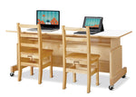 Jonti - Craft Apollo Double Computer Desk - Maple Top - SchoolOutlet