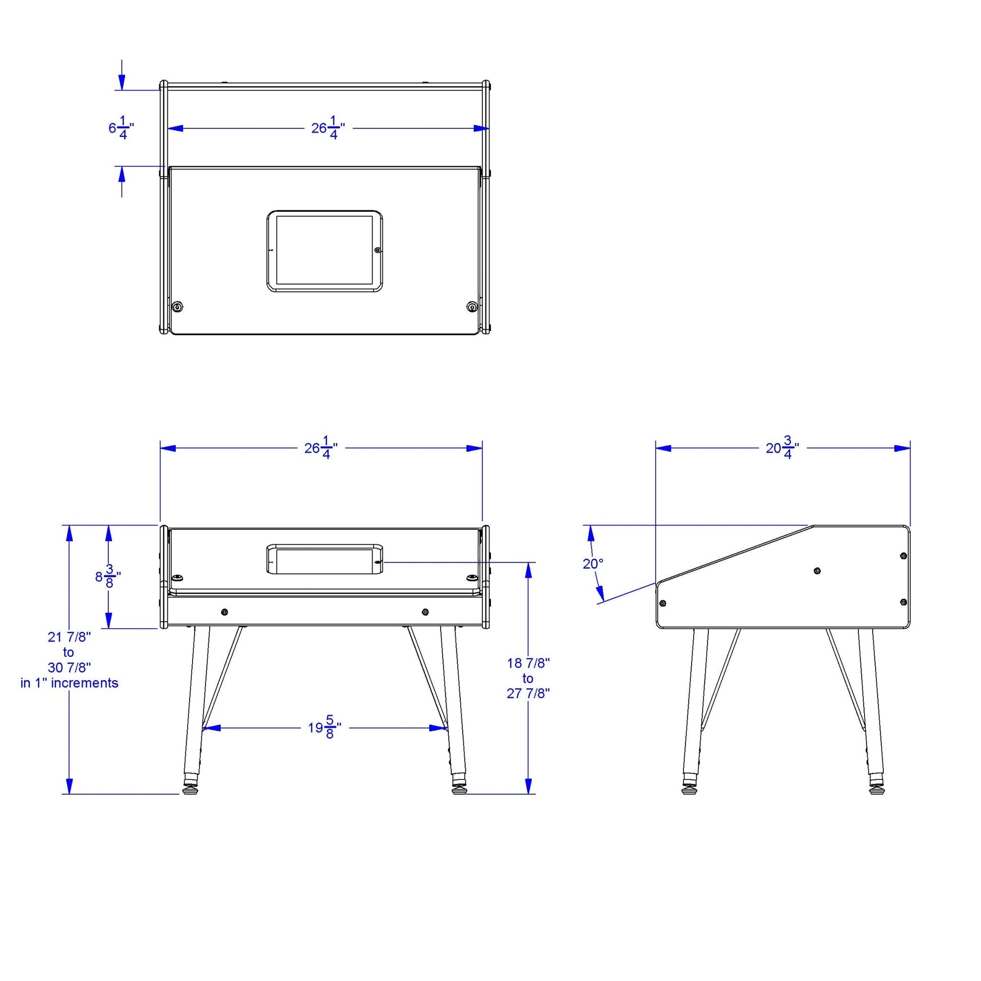 Jonti - Craft Single Tablet Table - Stationary - SchoolOutlet