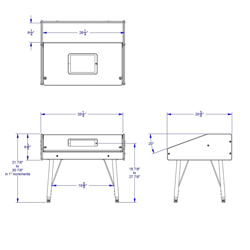 Jonti - Craft Single Tablet Table - Stationary - SchoolOutlet