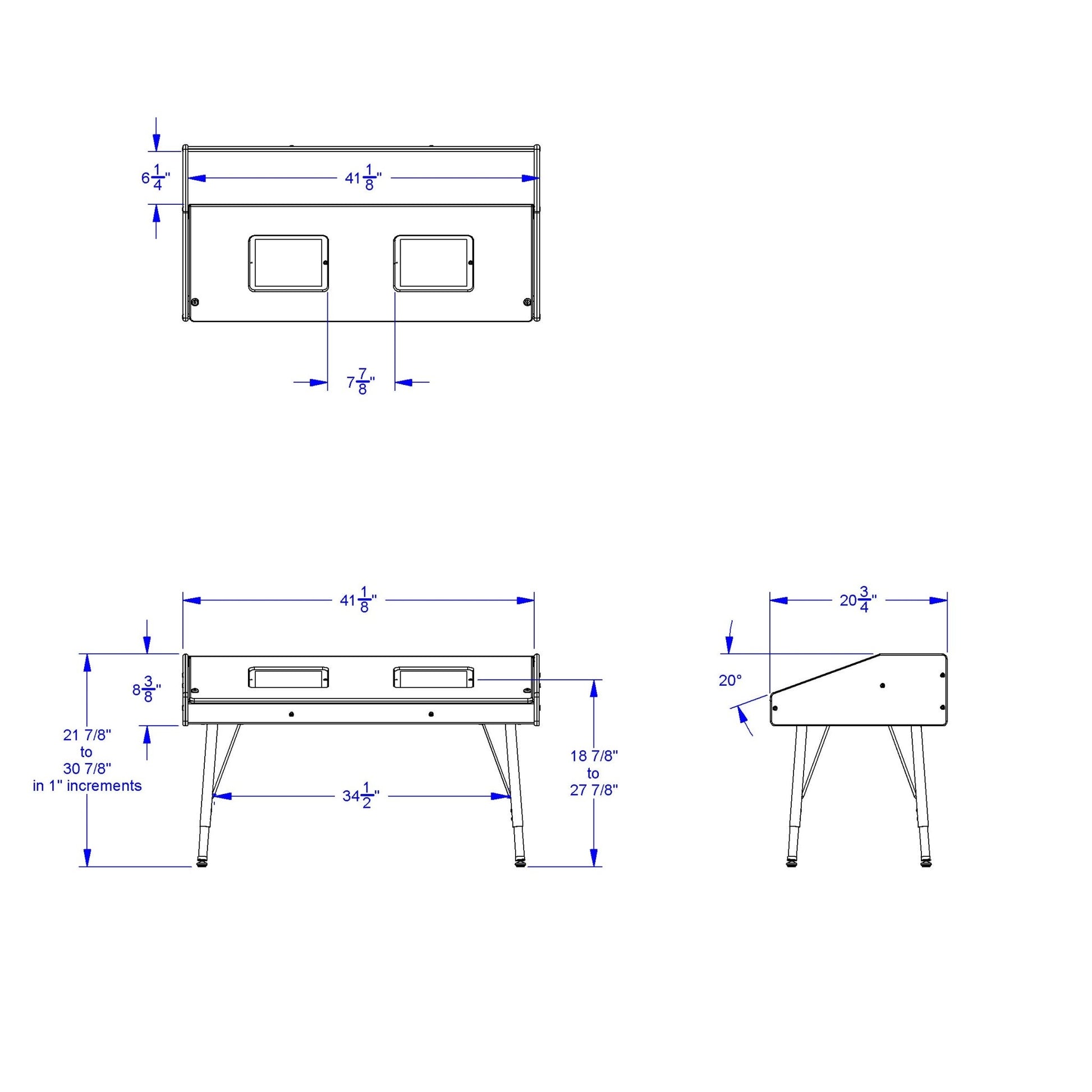 Jonti - Craft Dual Tablet Table - Stationary - SchoolOutlet