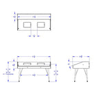Jonti - Craft Dual Tablet Table - Stationary - SchoolOutlet