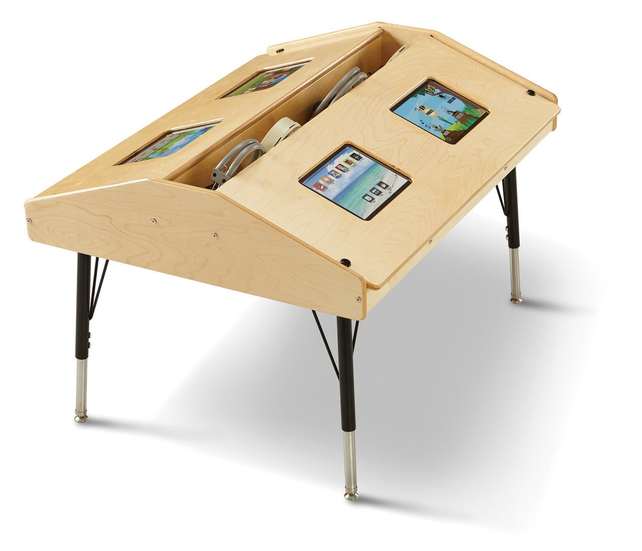 Jonti - Craft 4 - Student Secure Tablet Activity Table with Ergonomic Viewing Angles and Integrated Accessory Storage (JON - 33971JCX) - SchoolOutlet