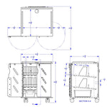 Jonti - Craft Laptop and Tablet Storage Cart - SchoolOutlet