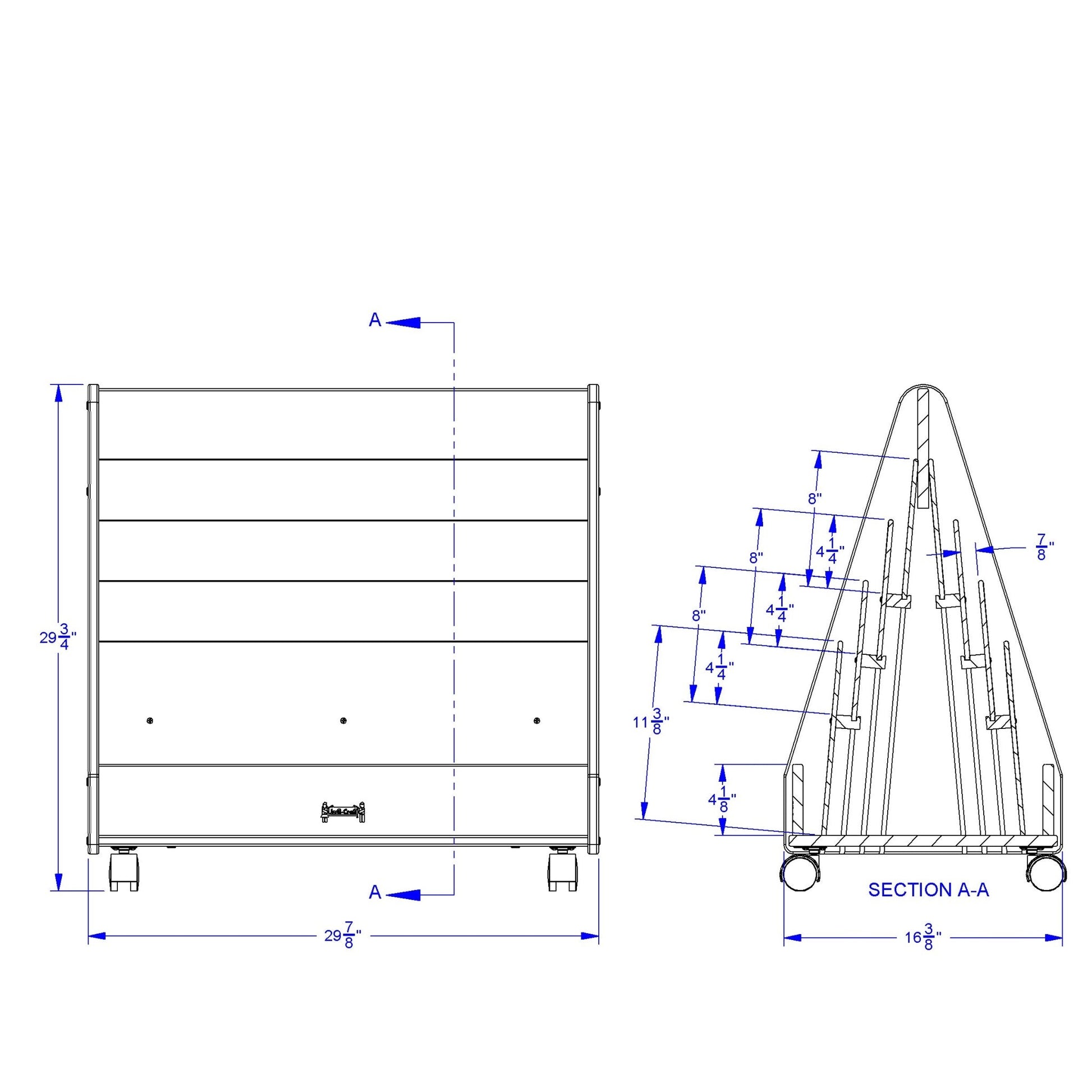 Rainbow Accents Double Sided Pick - a - Book Stand - Mobile - SchoolOutlet
