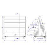 Rainbow Accents Double Sided Pick - a - Book Stand - Mobile - SchoolOutlet