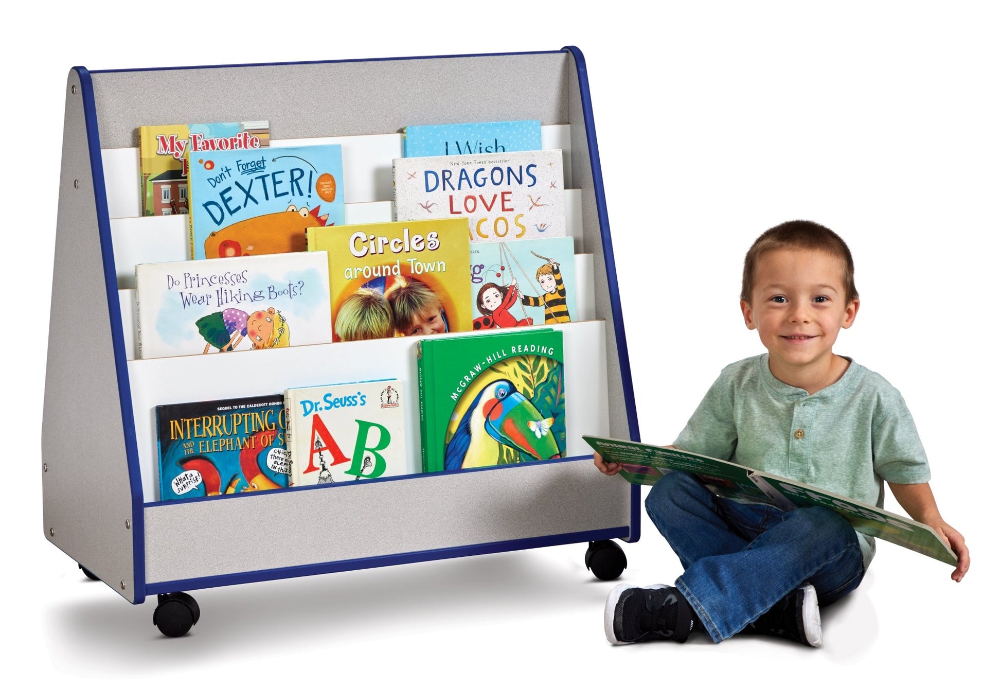 Rainbow Accents Double Sided Pick - a - Book Stand - Mobile - SchoolOutlet