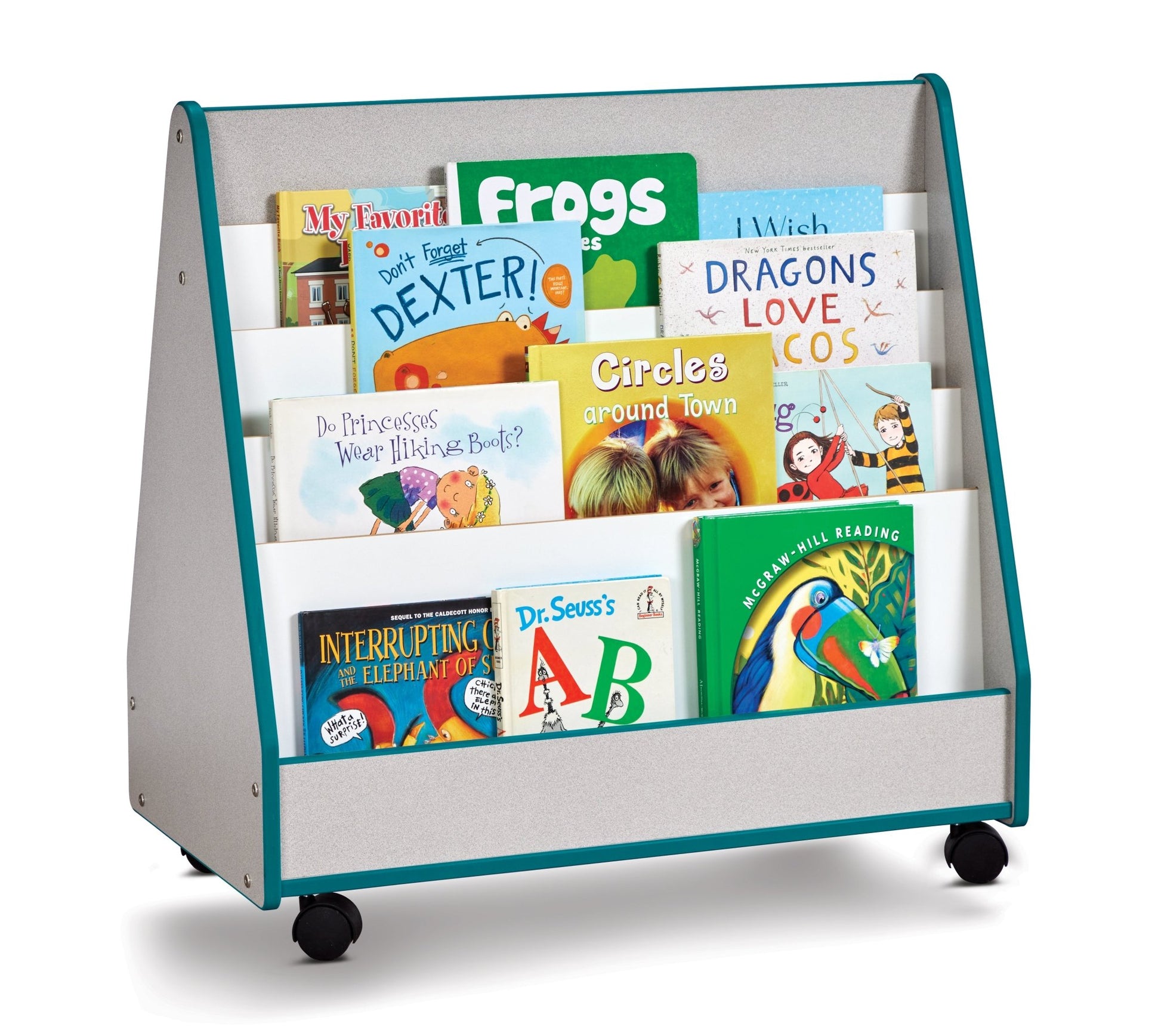 Rainbow Accents Double Sided Pick - a - Book Stand - Mobile - SchoolOutlet