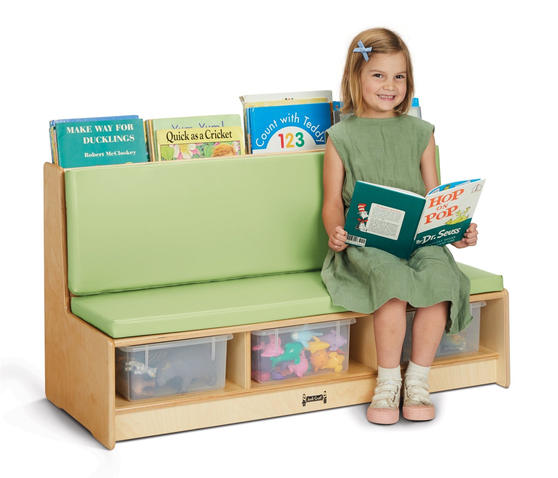 Jonti - Craft Literacy Couch - Key Lime - SchoolOutlet