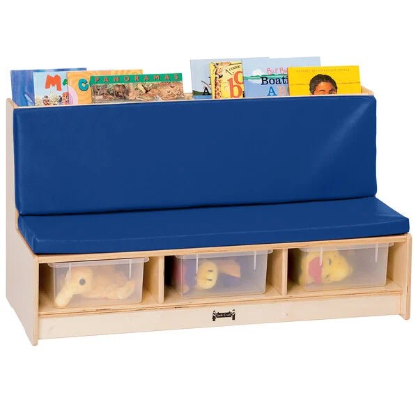 Jonti-Craft Literacy Couch - Blue (JON-37460JC) - SchoolOutlet