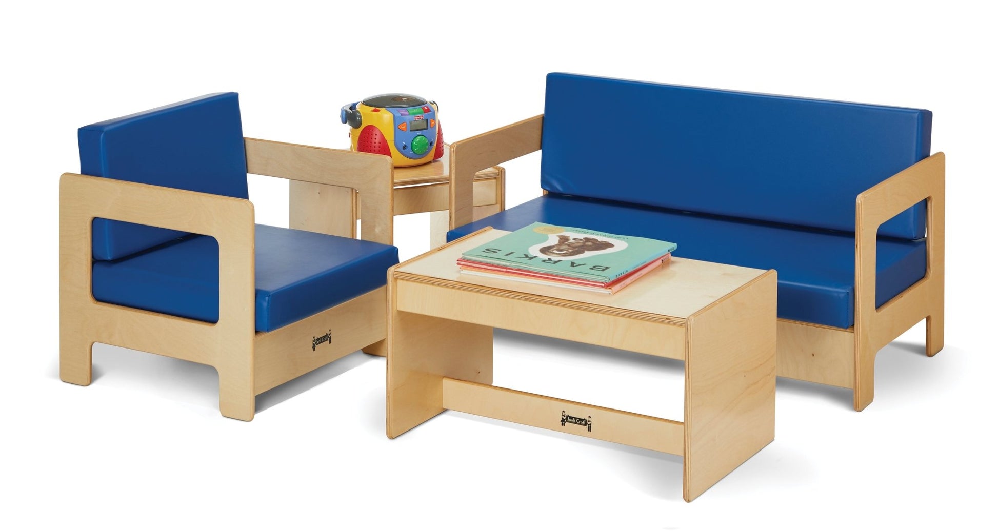 Jonti - Craft Living Room Chair - Blue - SchoolOutlet