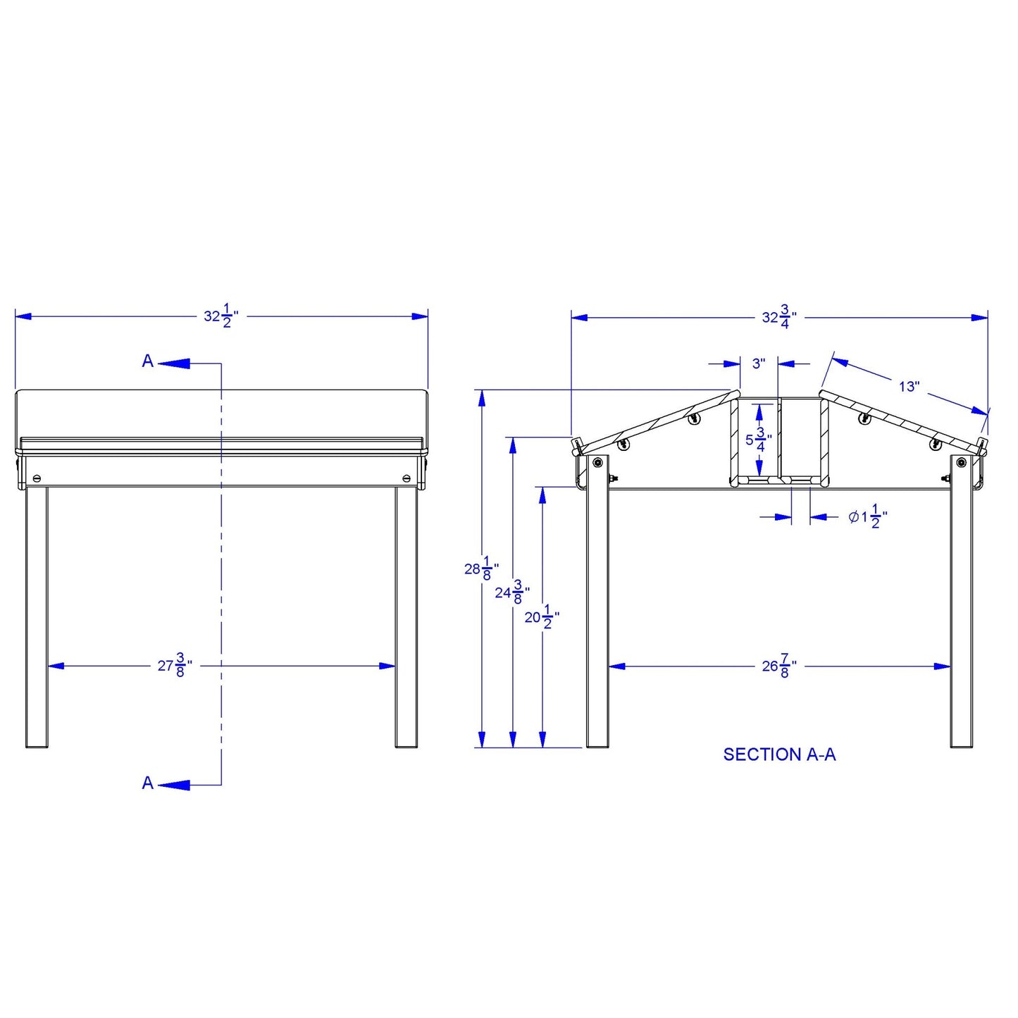 Jonti - Craft Quad Tablet And Reading Table - 24.5" High - SchoolOutlet