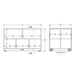 Jonti - Craft Low Double - Sided Island - SchoolOutlet