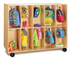 Jonti-Craft 20 Section Mobile Backpack Cubbie (Two-sided)