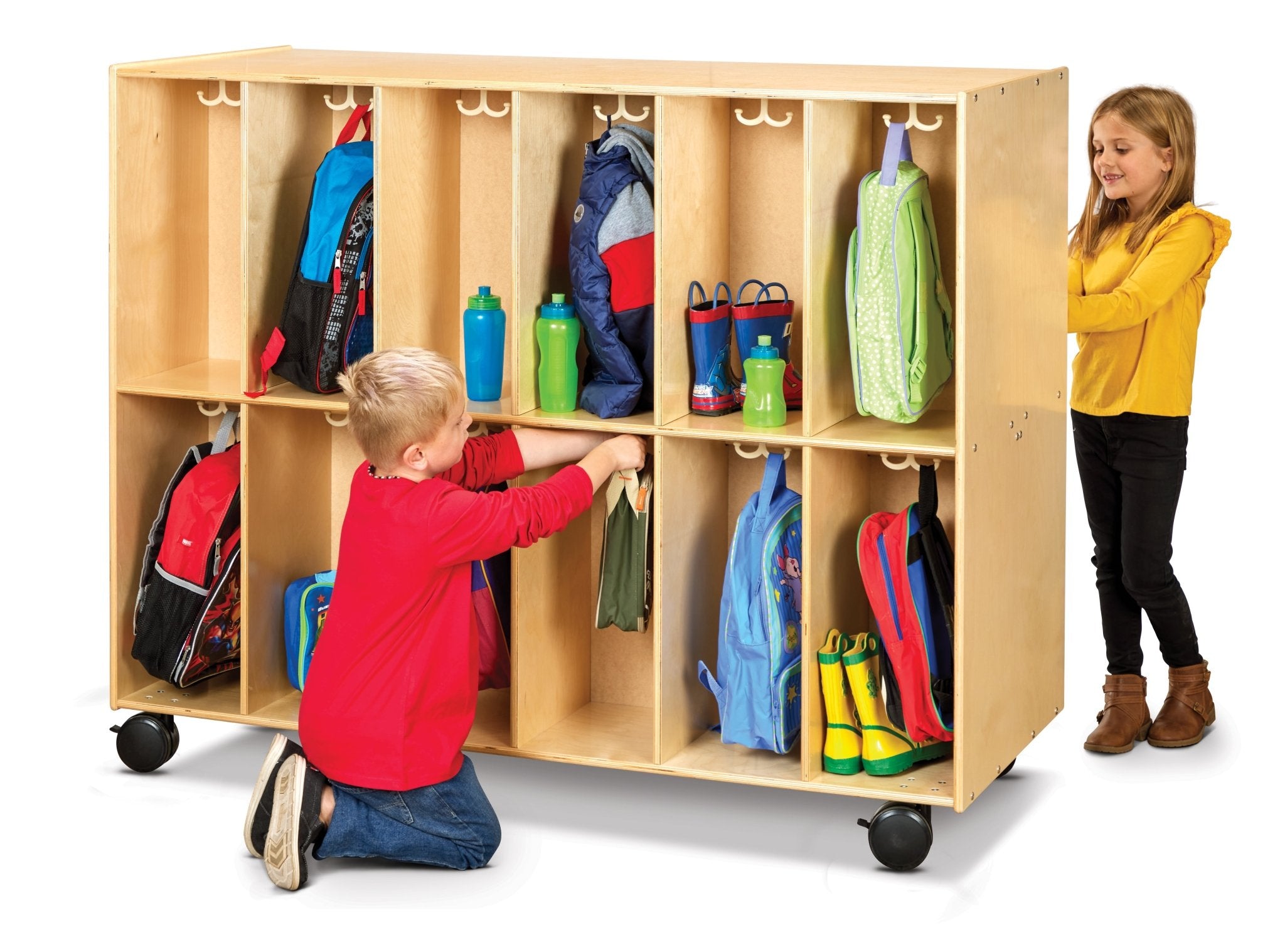 Jonti-Craft 24 Section Mobile Backpack Cubbie (Two-sided) – SchoolOutlet