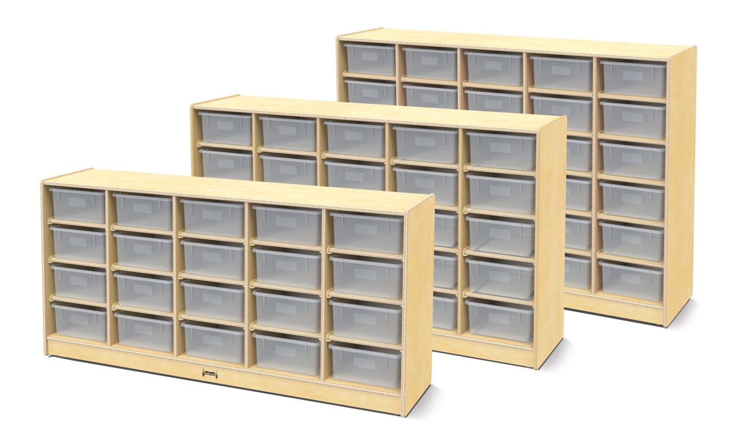 Jonti - Craft 20 Tub Mobile Storage - with Clear Tubs - SchoolOutlet