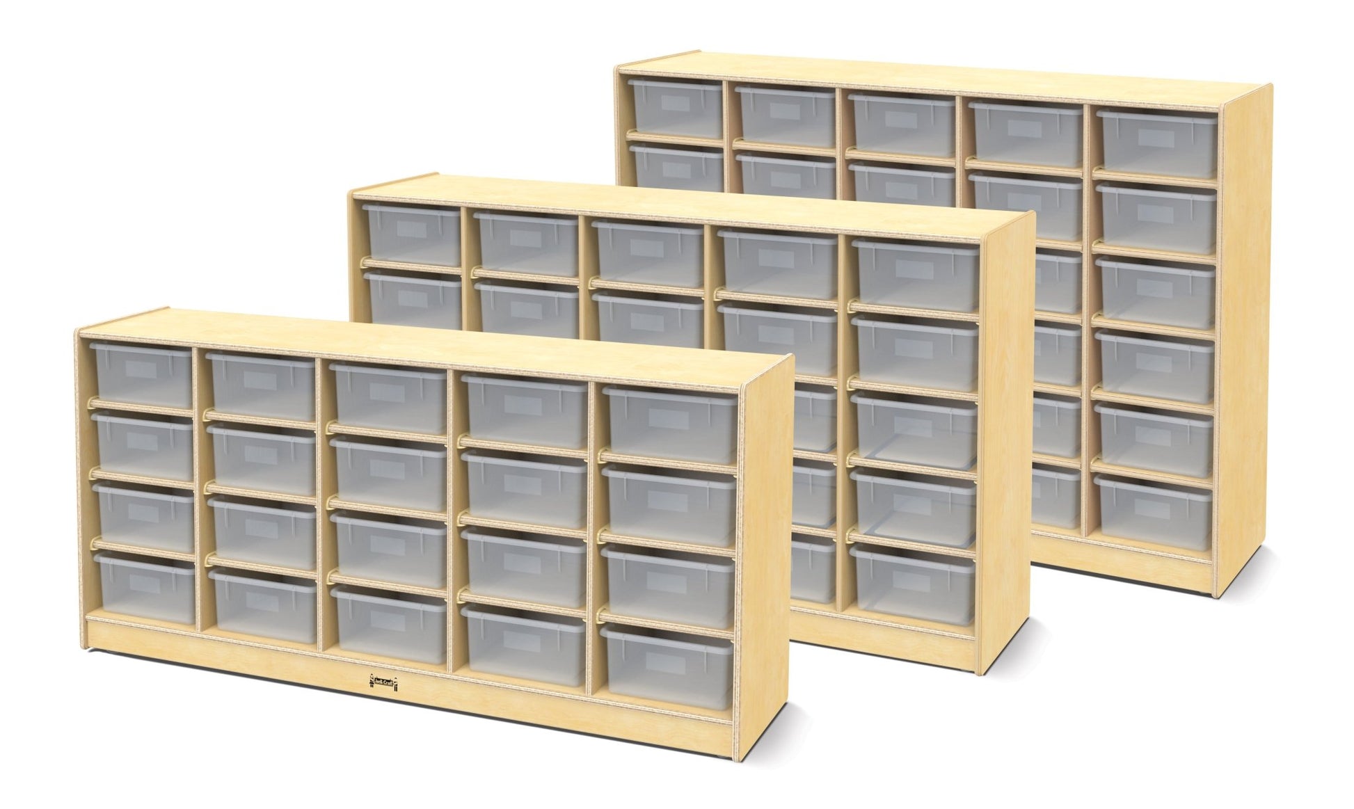 Jonti - Craft 20 Tub Mobile Storage - with Clear Tubs - SchoolOutlet