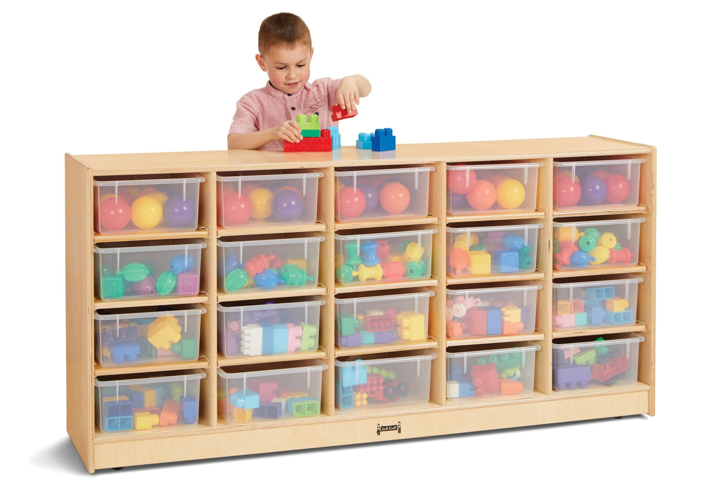 Jonti - Craft 20 Tub Mobile Storage - with Clear Tubs - SchoolOutlet