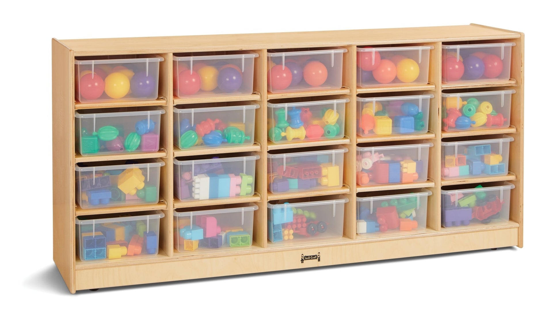 Jonti - Craft 20 Tub Mobile Storage - with Clear Tubs - SchoolOutlet