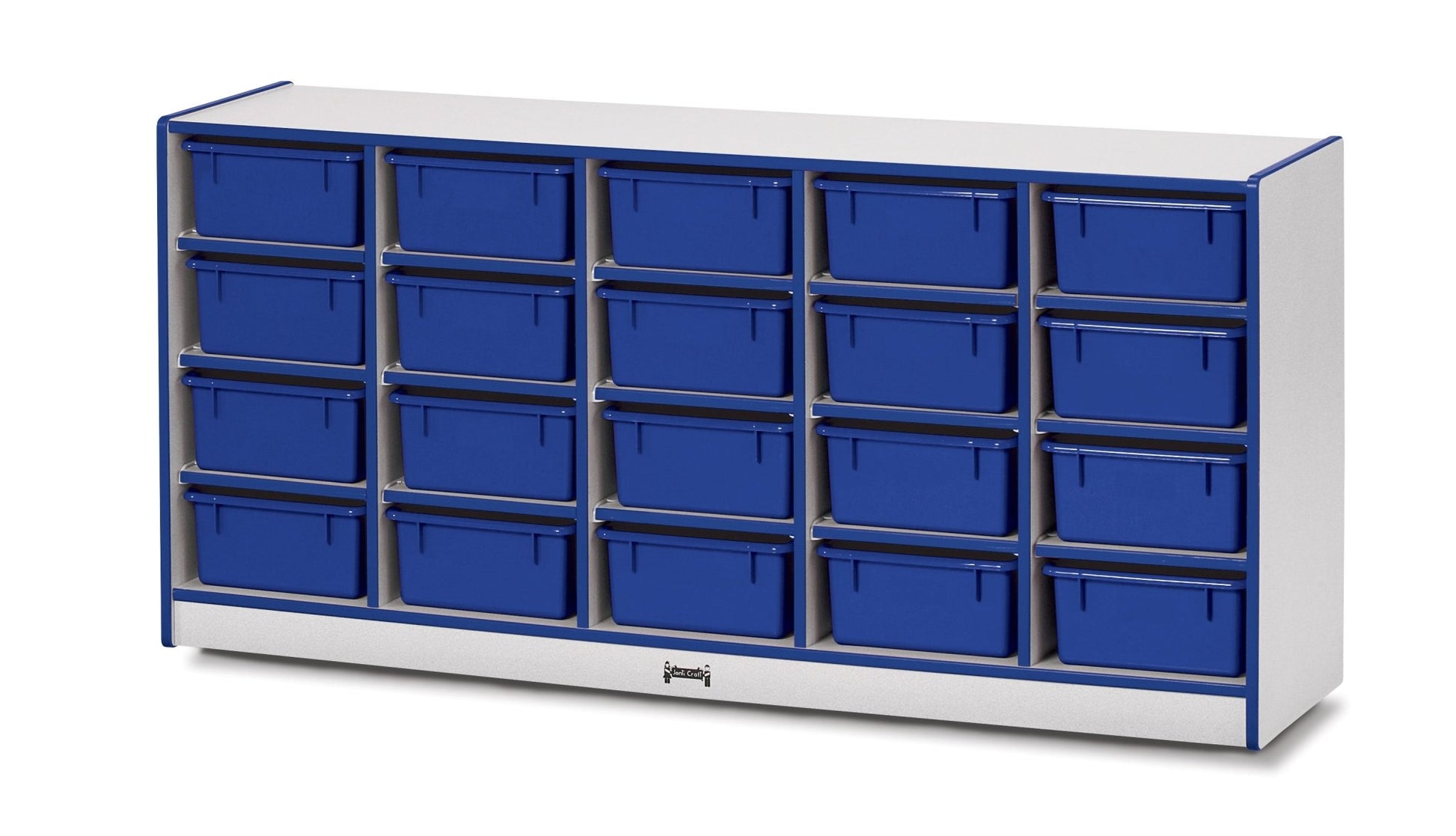 Rainbow Accents 20 Tub Mobile Storage - with Tubs - SchoolOutlet