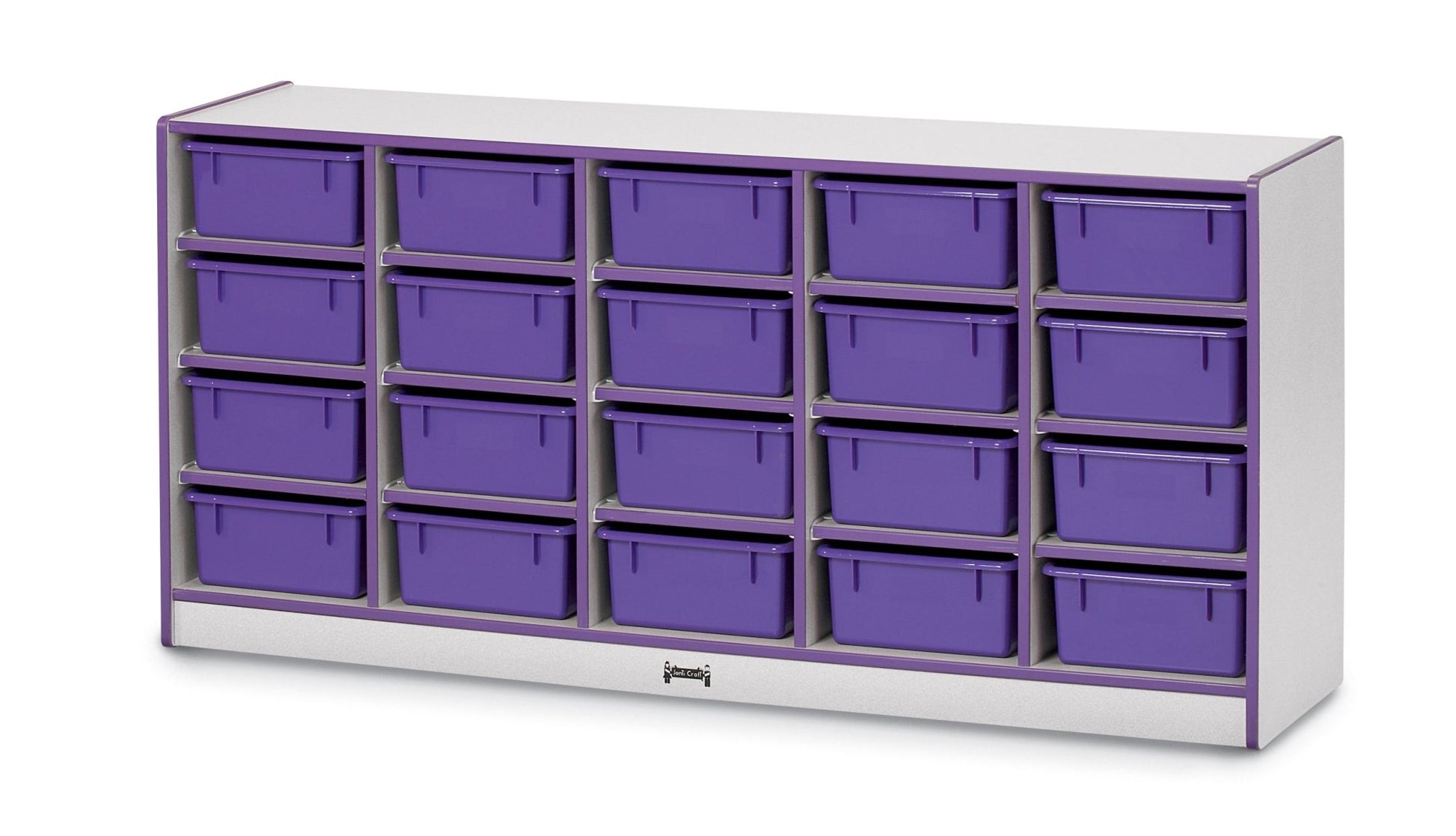 Rainbow Accents 20 Tub Mobile Storage - with Tubs - SchoolOutlet