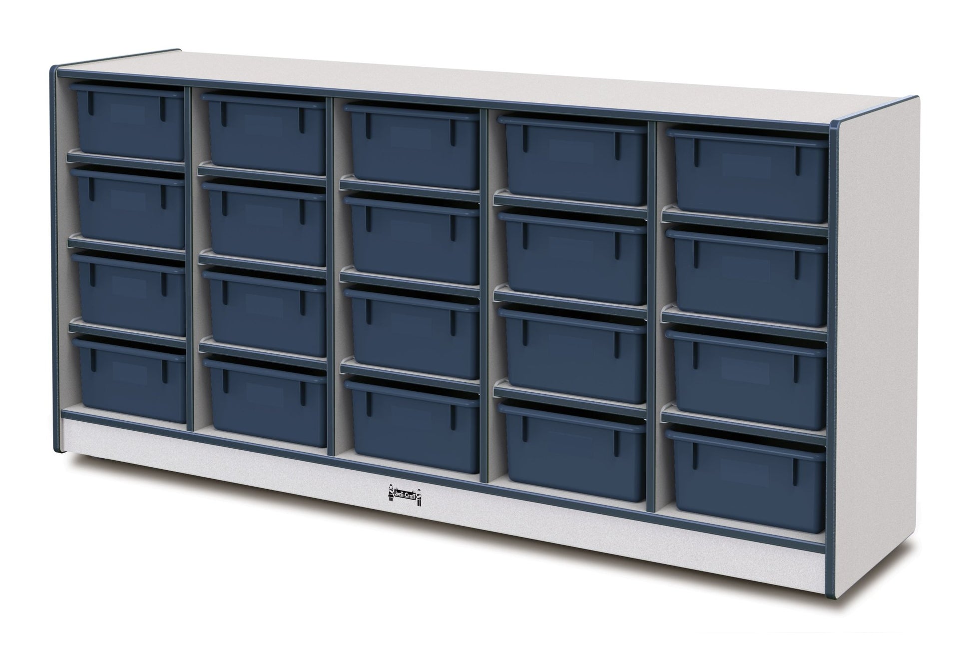 Rainbow Accents 20 Tub Mobile Storage - with Tubs - SchoolOutlet