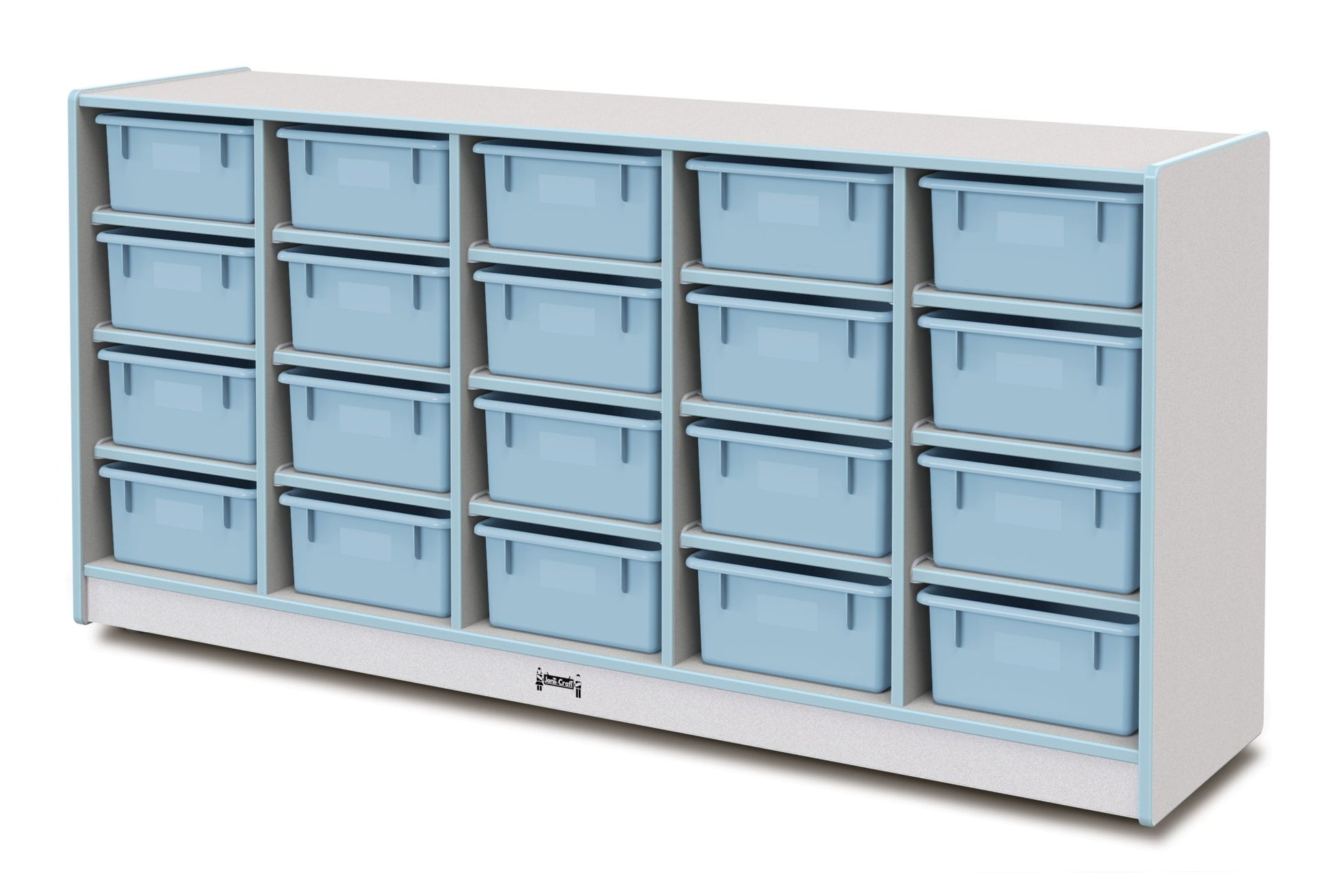 Rainbow Accents 20 Tub Mobile Storage - with Tubs - SchoolOutlet