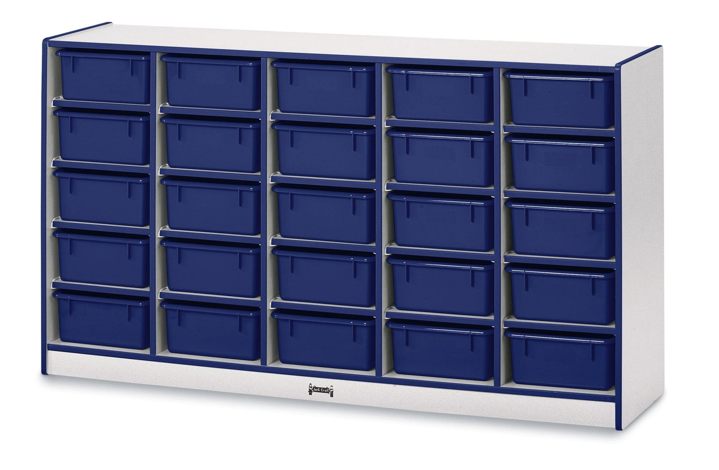 Rainbow Accents 25 Tub Mobile Storage - with Tubs - SchoolOutlet