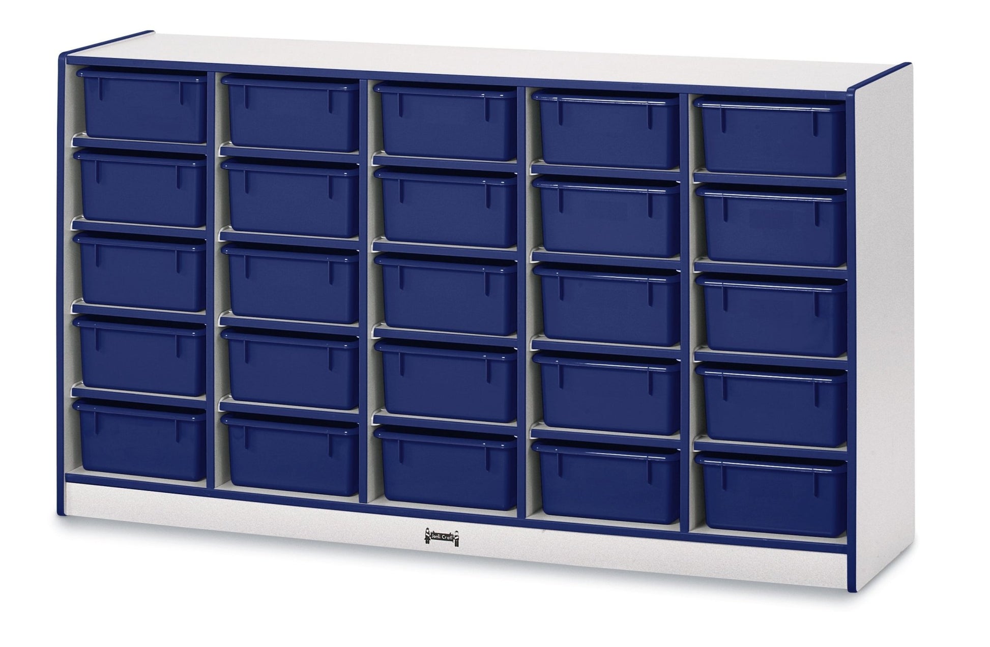 Rainbow Accents 25 Tub Mobile Storage - with Tubs - SchoolOutlet