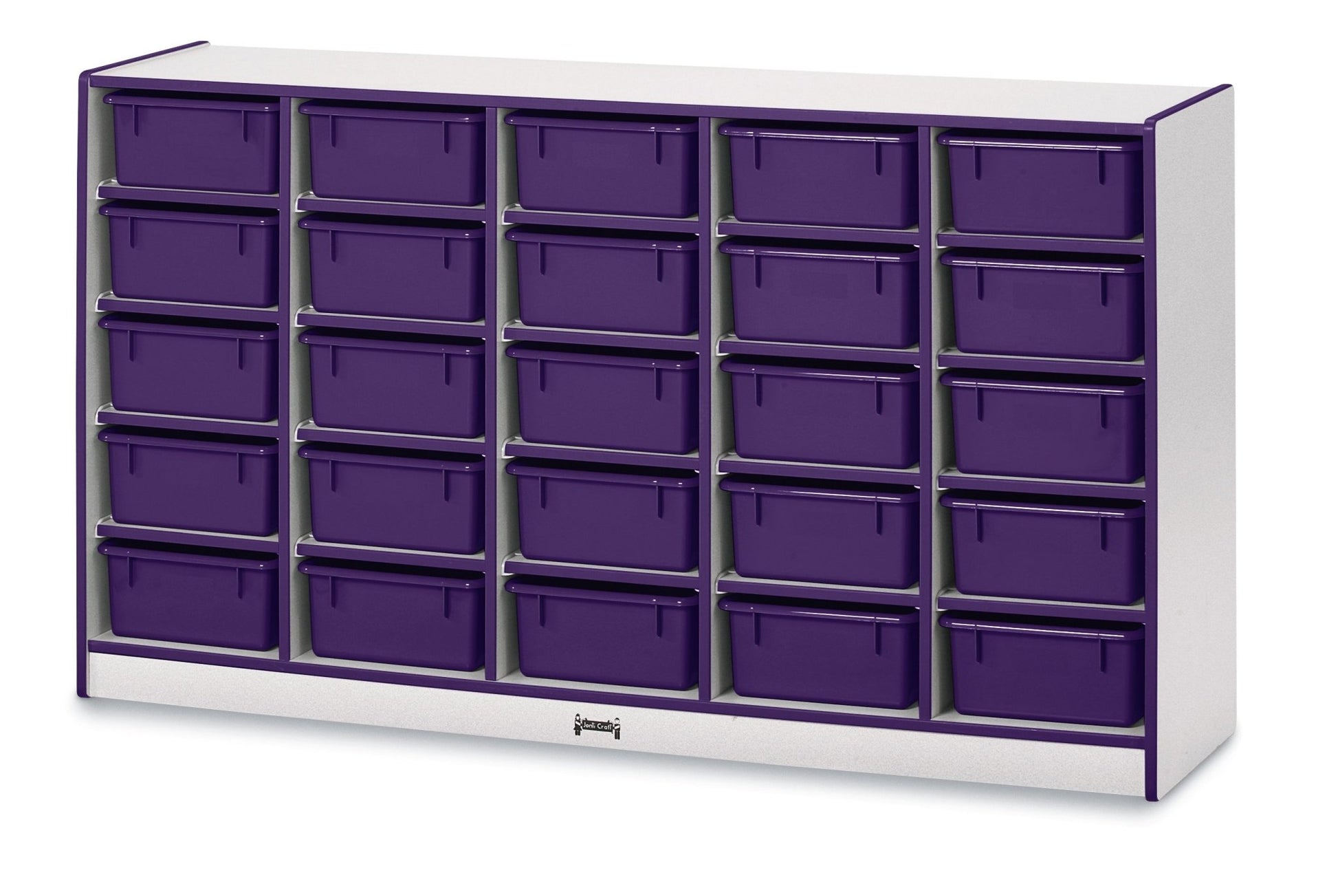 Rainbow Accents 25 Tub Mobile Storage - with Tubs - SchoolOutlet