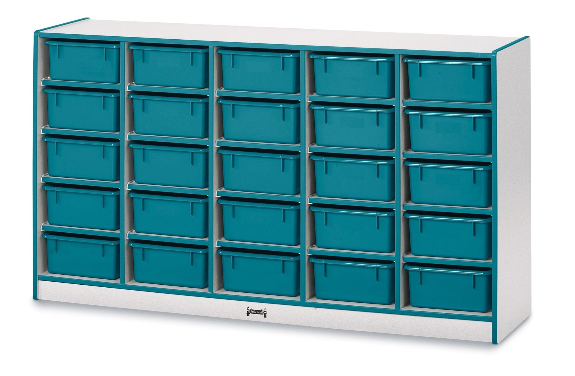 Rainbow Accents 25 Tub Mobile Storage - with Tubs - SchoolOutlet