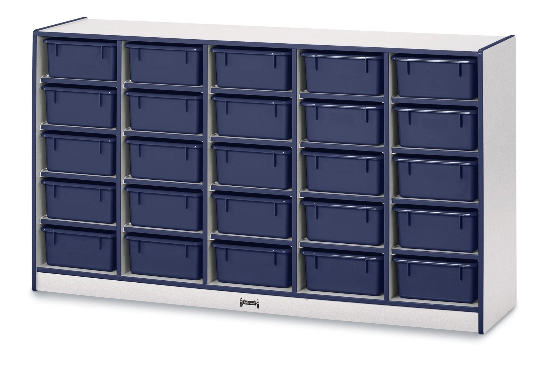Rainbow Accents 25 Tub Mobile Storage - with Tubs - SchoolOutlet