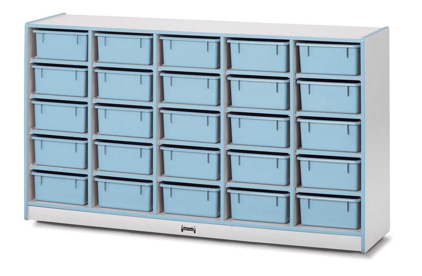 Rainbow Accents 25 Tub Mobile Storage - with Tubs - SchoolOutlet