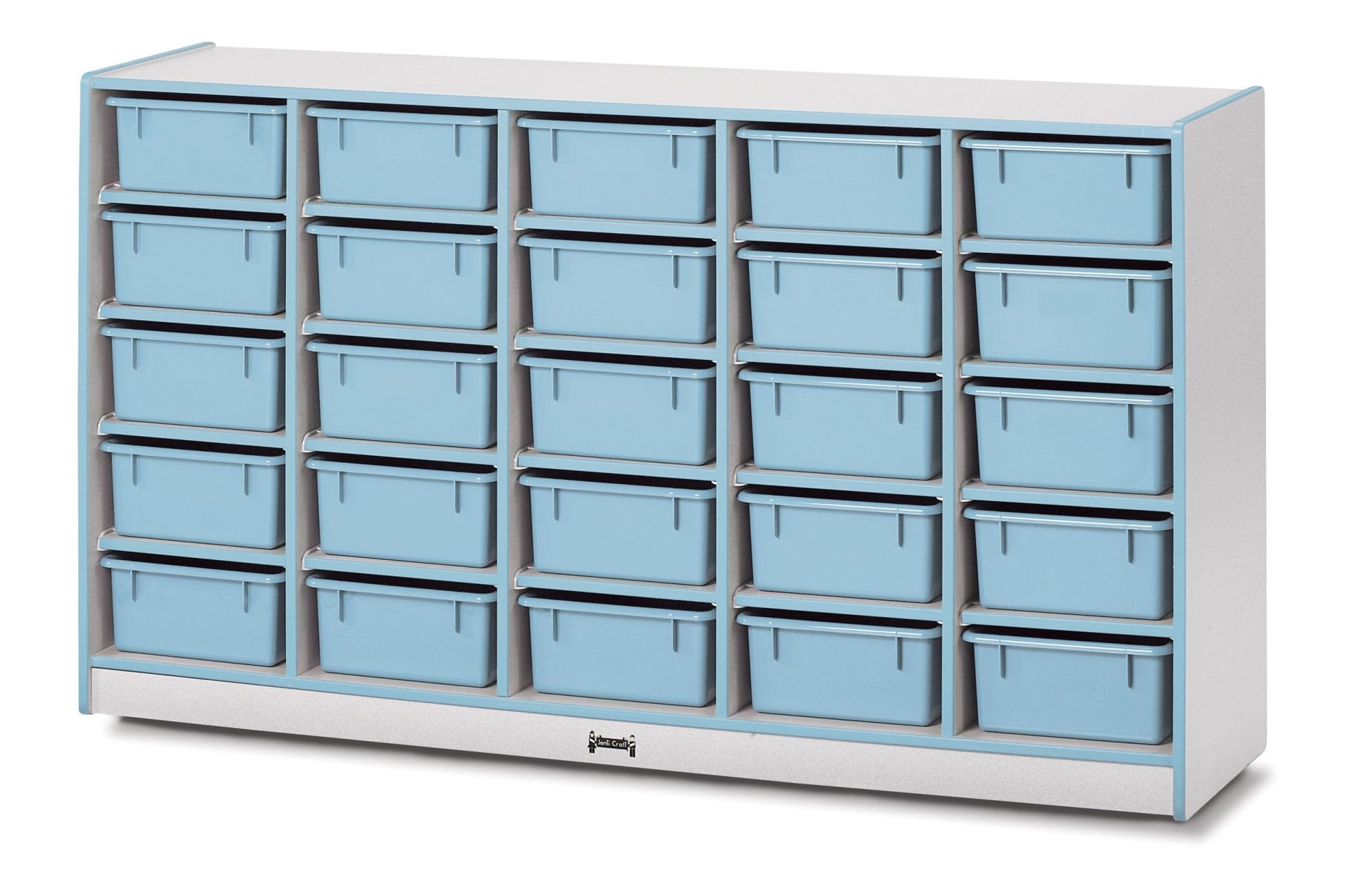 Rainbow Accents 25 Tub Mobile Storage - with Tubs - SchoolOutlet