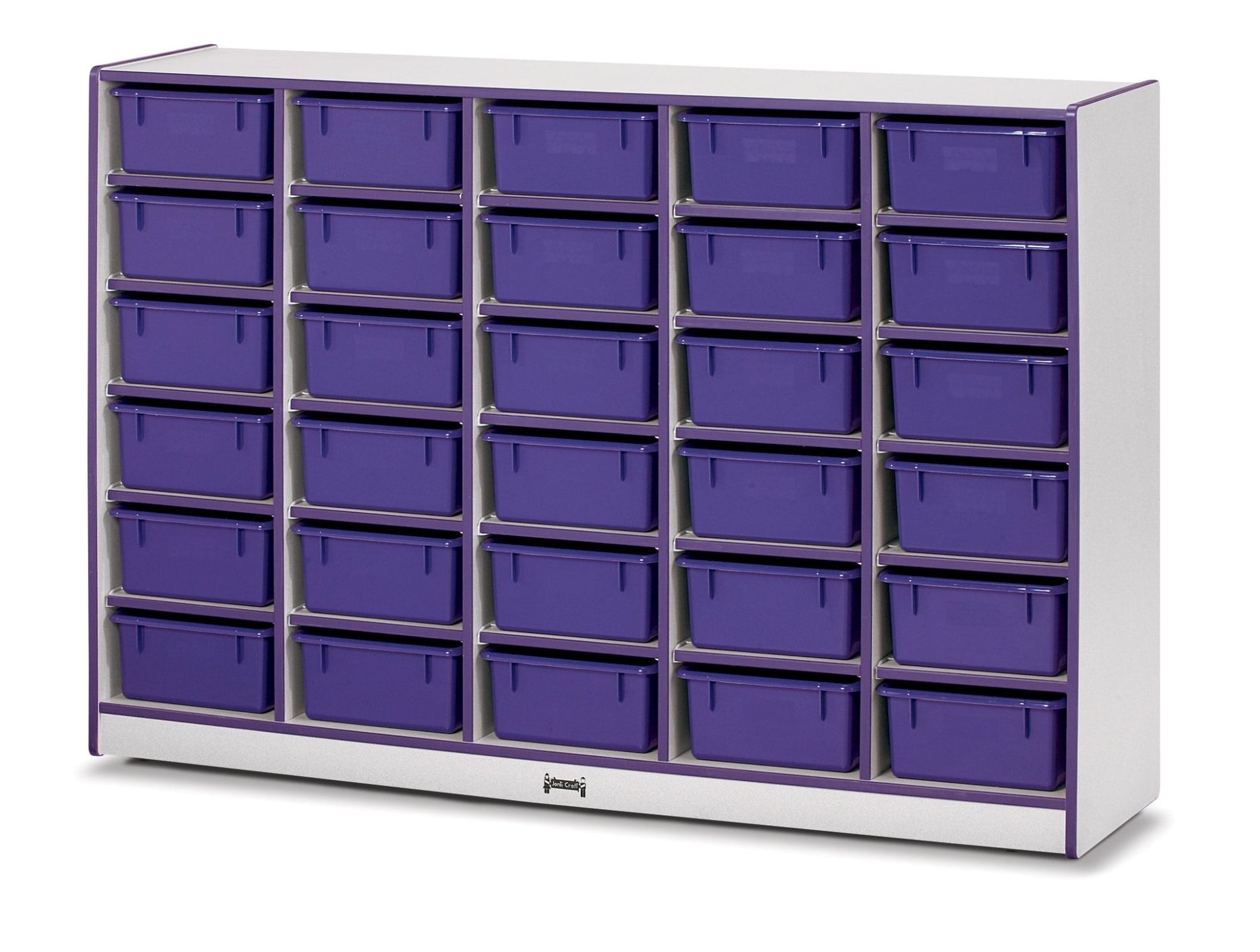 Rainbow Accents 30 Tub Mobile Storage - with Tubs - SchoolOutlet