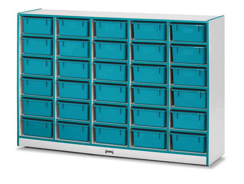 Rainbow Accents 30 Tub Mobile Storage - with Tubs - SchoolOutlet