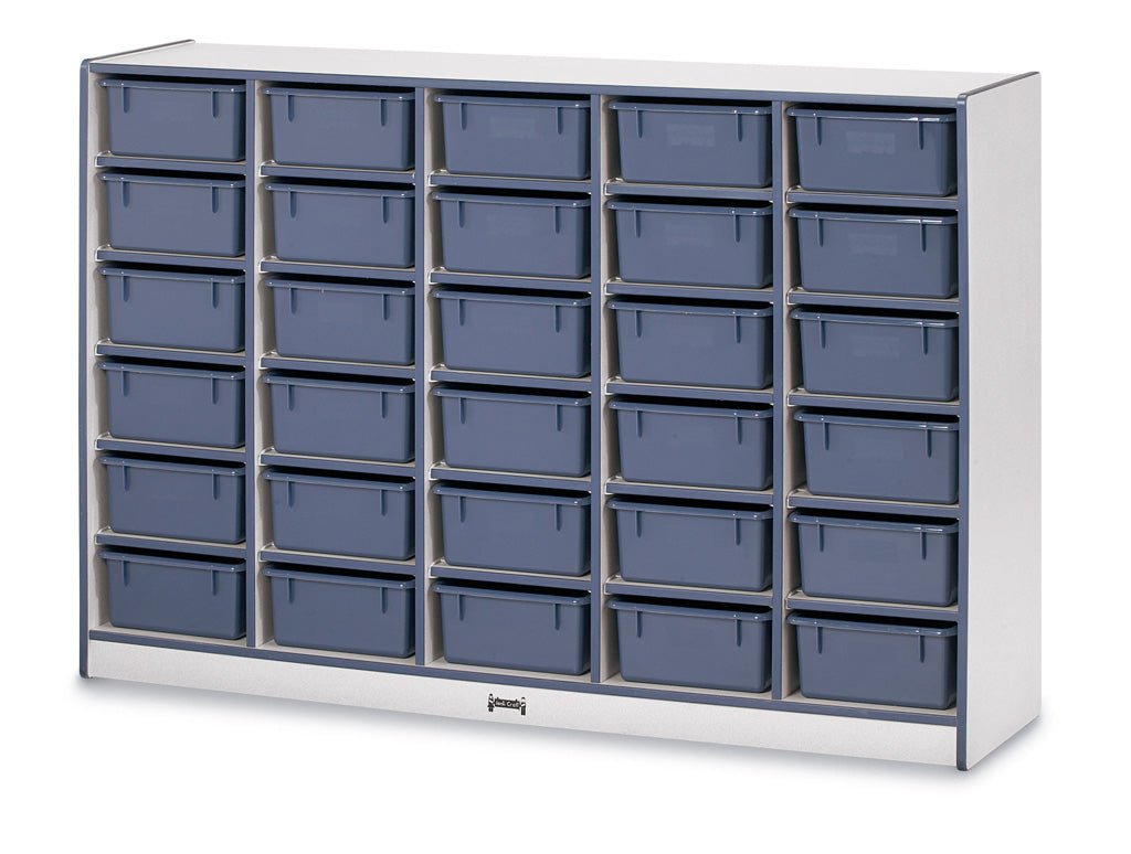 Rainbow Accents 30 Tub Mobile Storage - with Tubs - SchoolOutlet