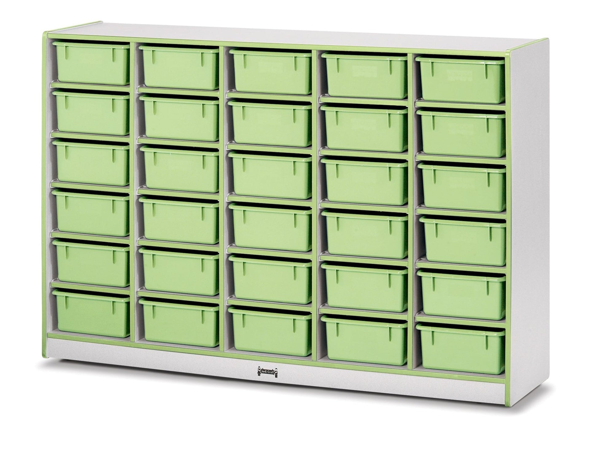 Rainbow Accents 30 Tub Mobile Storage - with Tubs - SchoolOutlet