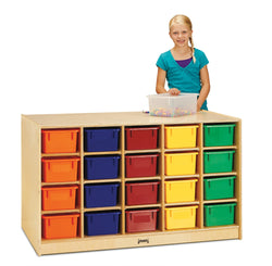 Jonti-Craft Double-Sided Island - 40 Cubbie-Tray - with Clear Trays