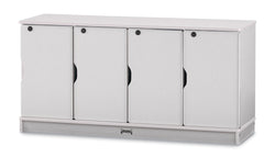 Jonti-Craft Rainbow Accents 4-Section Stackable Lockers 48.5"W x 15"D x 23.5"H (JON-4688JCXXX)