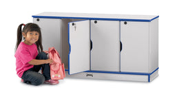 Rainbow Accents Stacking Lockable Lockers - Single Stack