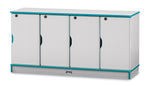Rainbow Accents Stacking Lockable Lockers - Single Stack - SchoolOutlet