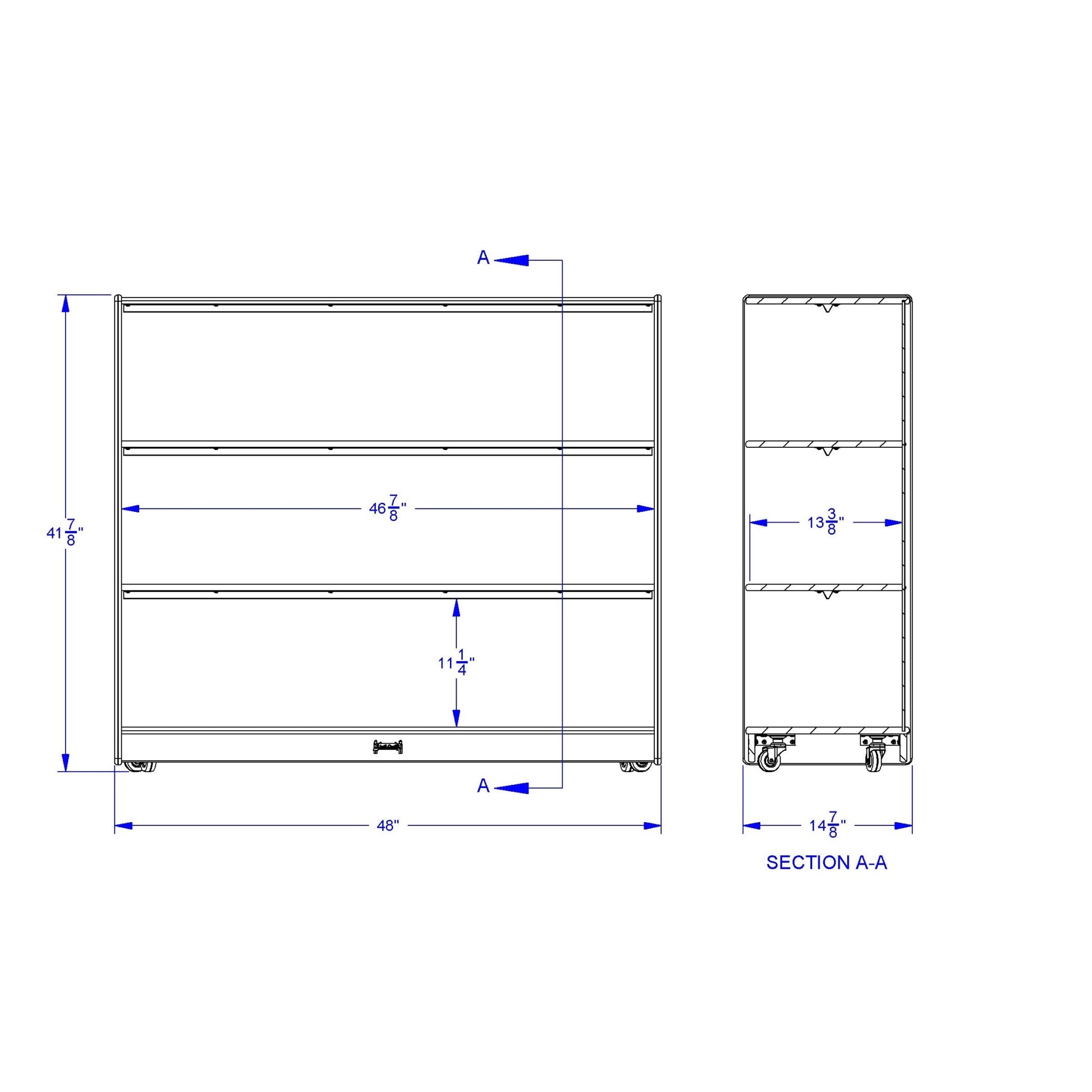 Jonti - Craft Mega Mobile Straight - Shelf - SchoolOutlet