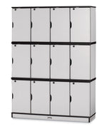 Rainbow Accents Stacking Lockable Lockers - Triple Stack - SchoolOutlet